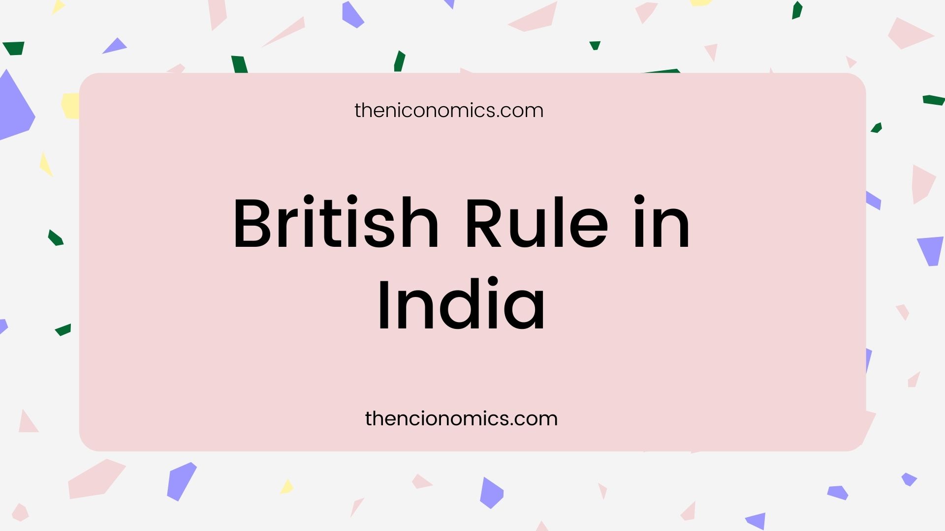 british rule in india