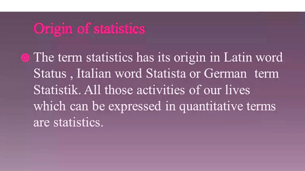 statistics - theniconomics
